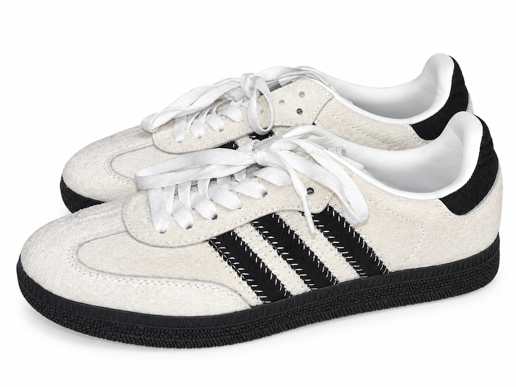 Adidas Samba OG – Cream & Black Pony Hair