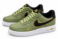 Nike Air Force 1 Low – Olive Green, Black & Gold