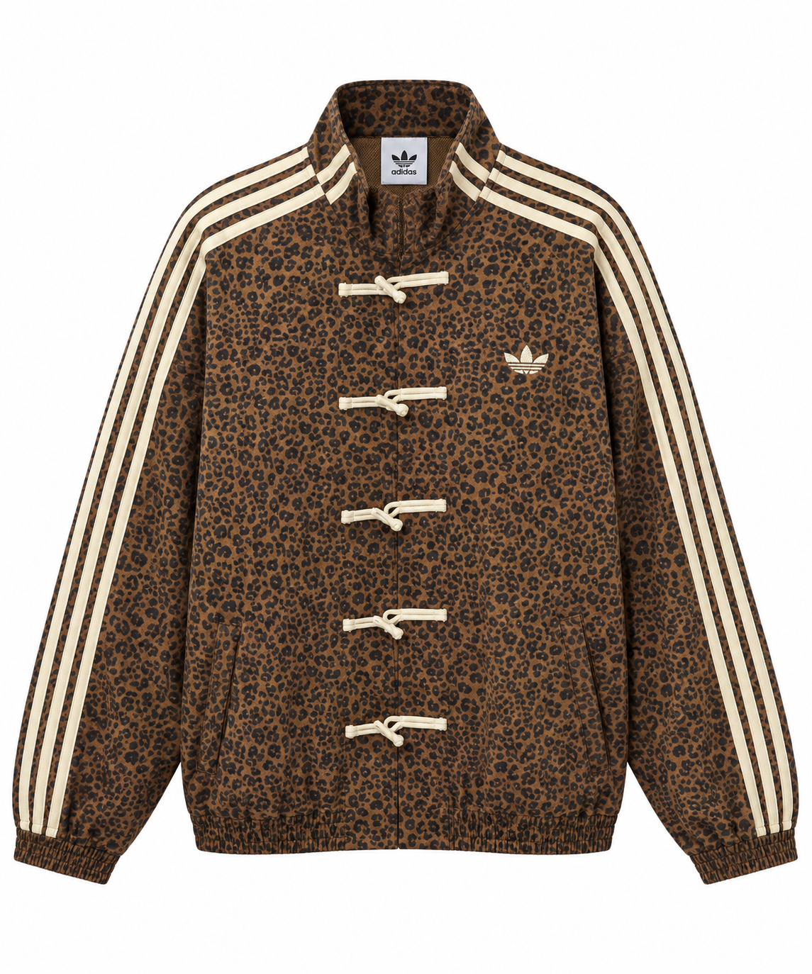 Adidas Originals Leopard Track Jacket – Brown
