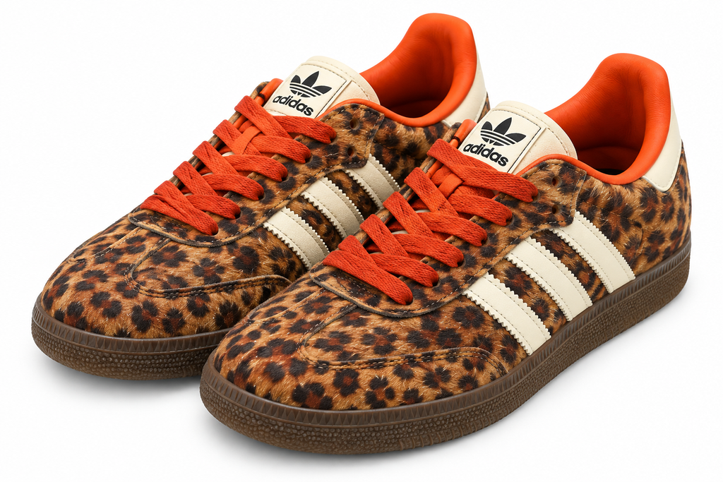 Adidas Samba OG – Leopard Print & Orange