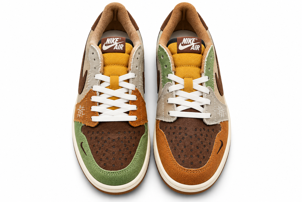 Jordan 1 Low OG x Zion Williamson “Voodoo” – Brown / Green